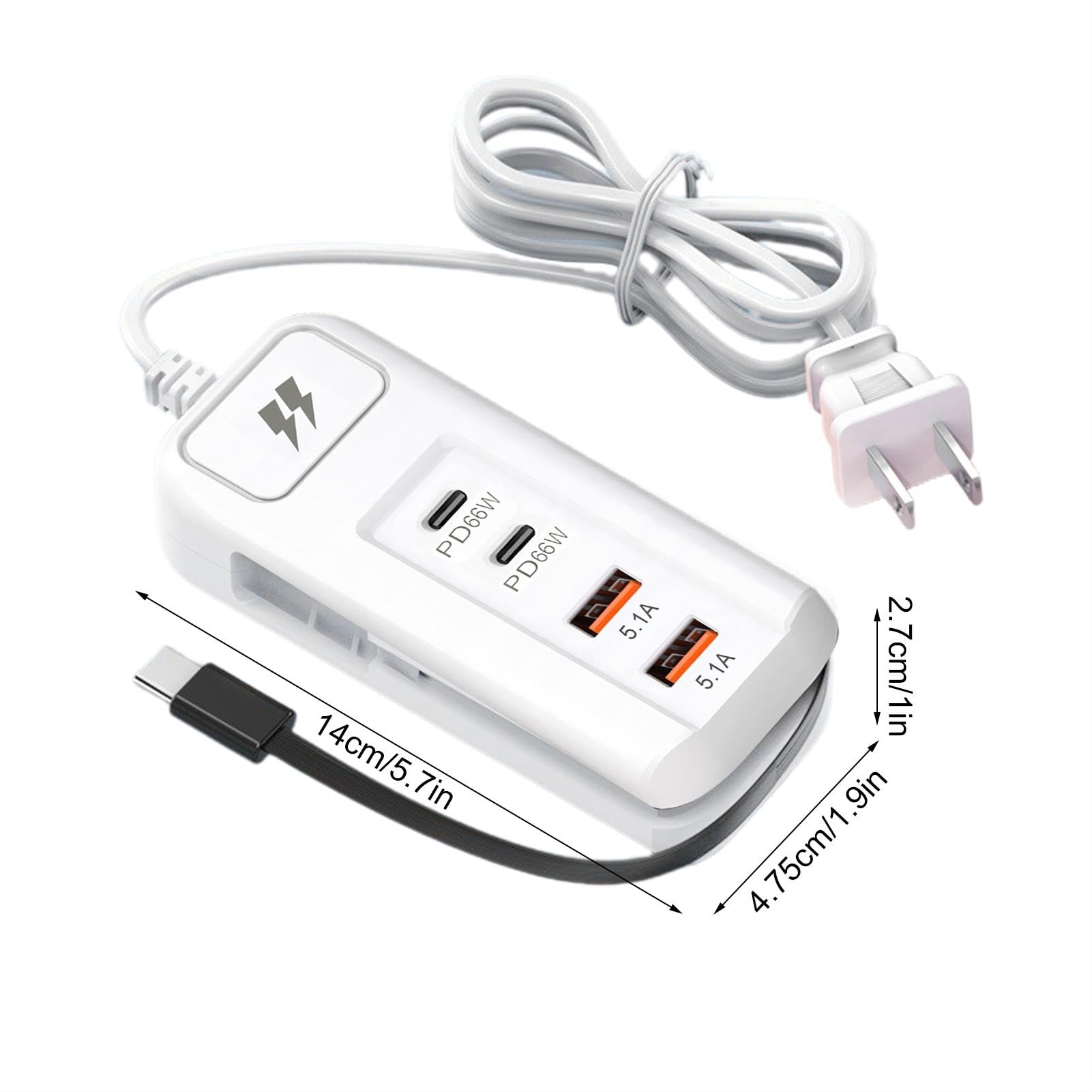 Amazon.co.jp: USBハブ充電器、USB充電ハブ - USB 4 ポート充電