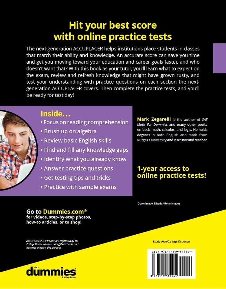 accuplacer-for-dummies-with-online-practice-tests-zegarelli-mark-9781119514541-amazon-com-books