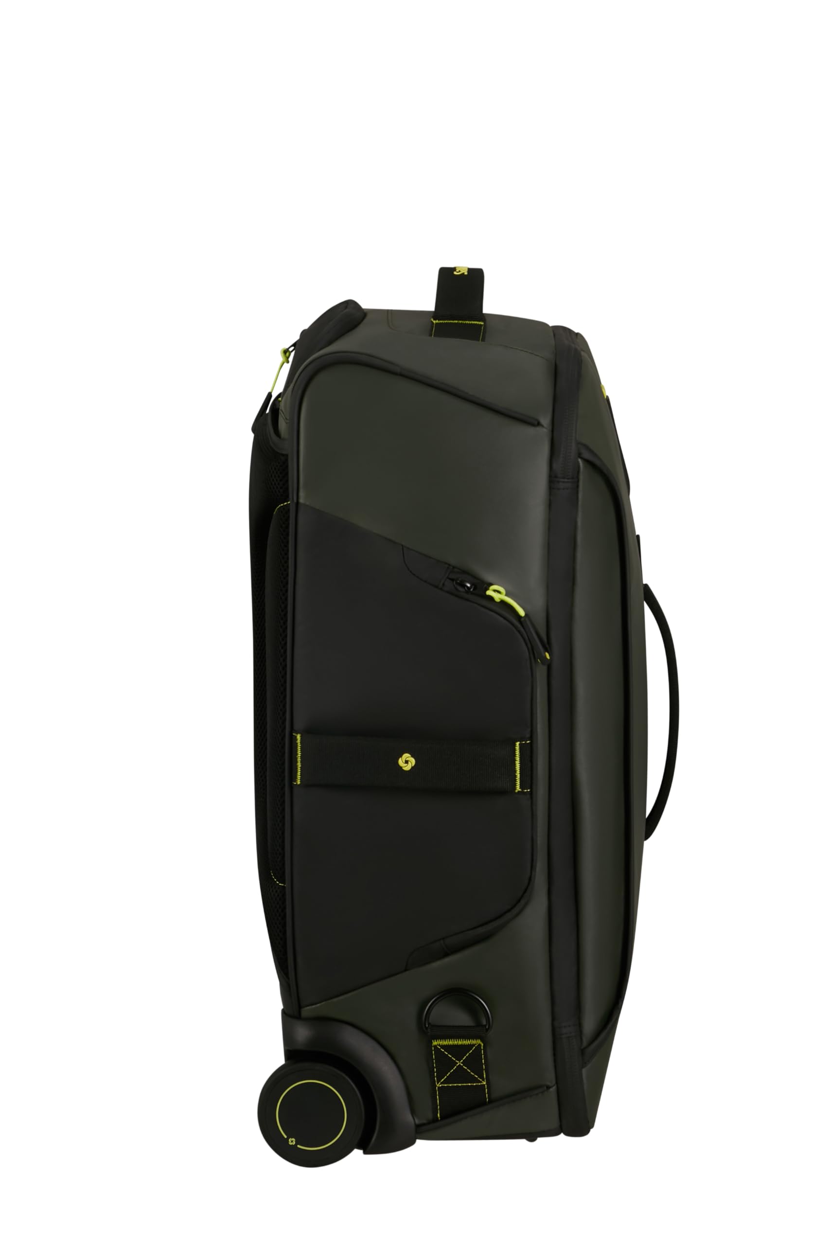 Samsonite Paradiver Light - Bolsa de Viaje con Ruedas y Función Mochila (55 cm), Small, Equipaje de Mano, Repelente al Agua, Ligero, 51L, Verde (Jungle Green)