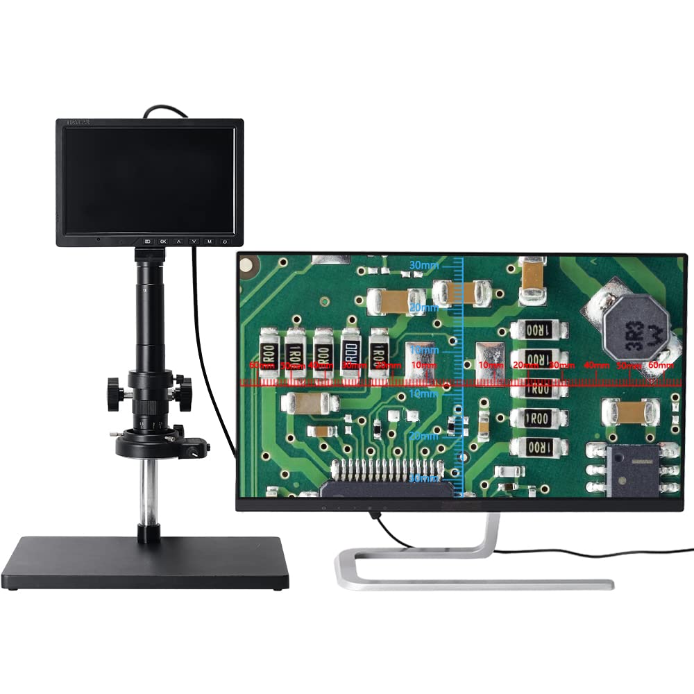 HAYEAR 10,1 Zoll LCD Digital Mikroskop Kamera 16MP HDMI USB Industriekamera mit Monitor C Mount Kompatibel