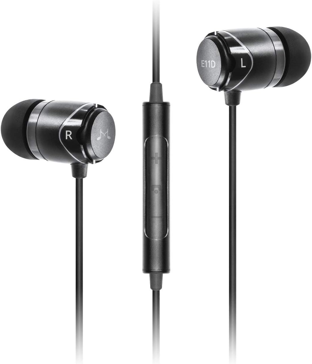 New Deal SoundMAGIC in Ear Headphones Wired Earbuds with MIC & DAC, Noise Isolating USB Type-C Earphones Powerful Bass HiFi Stereo Sport Earbuds (E11D, Black)