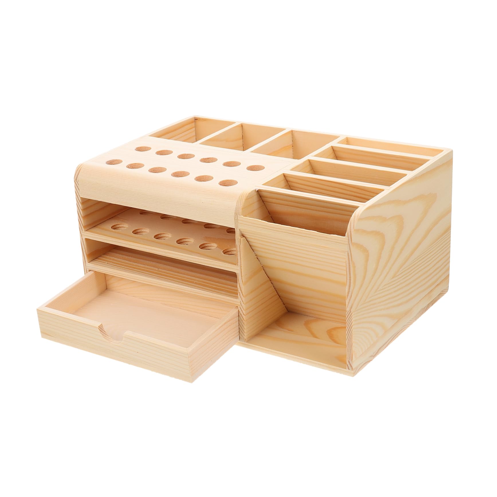 Rangement pour télécommandes et accessoires beige contre le désordre
