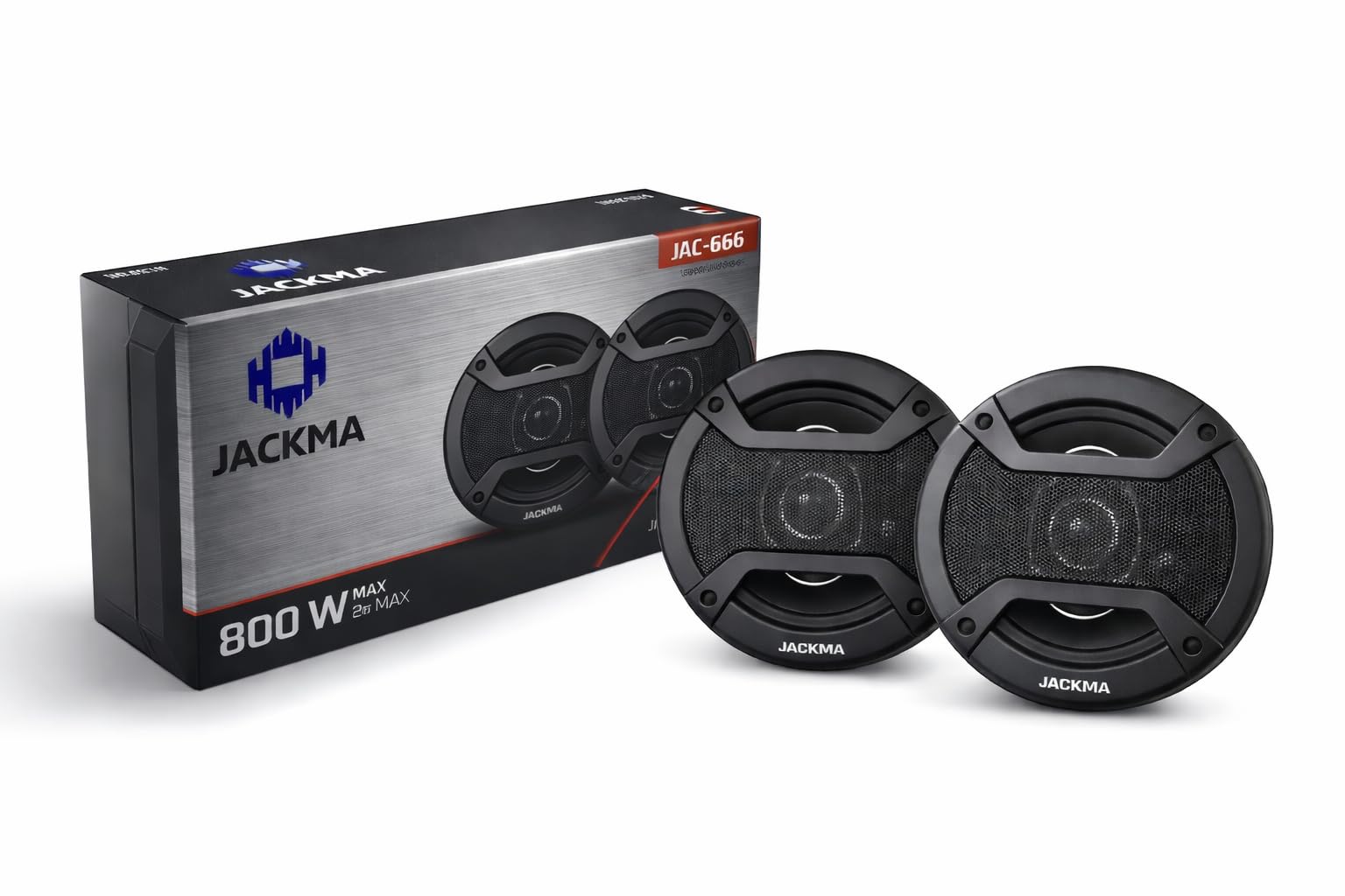 High Performance 3 Way 6 Inch Coaxial Car Speaker with Inbuilt PEI Car Tweeter and HOP Woofer 800W MAX Pair (Black)-image-38