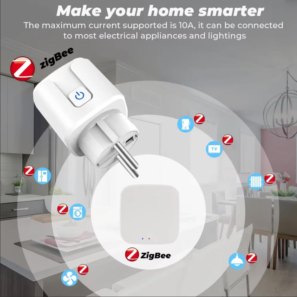 Connecteur Schuko type C avec interrupteur on/off, certifié vde, 250V/16A, plastique PC de qualité, connecteur de contact de protection, robuste et sûr pour les appareils ménagers (4 PACK)