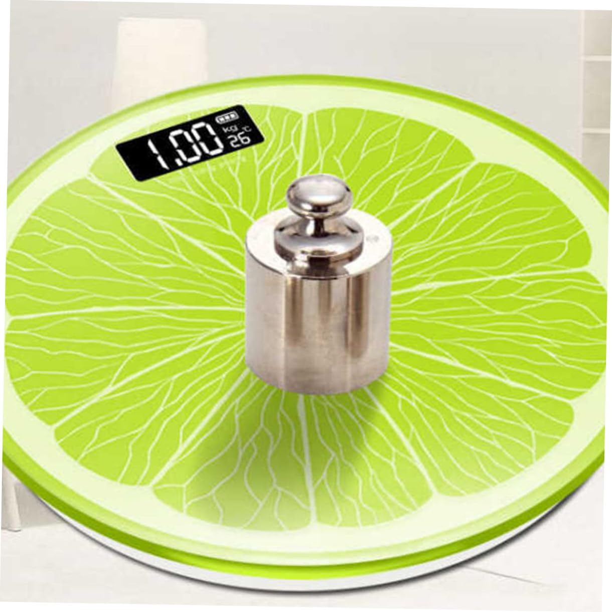 Báscula Digital Corporal 28x28 Cm Electrónica Hogar Función Inteligente de Pesaje y Detección de Temperatura Uso Saludable y Control de Peso Adulto