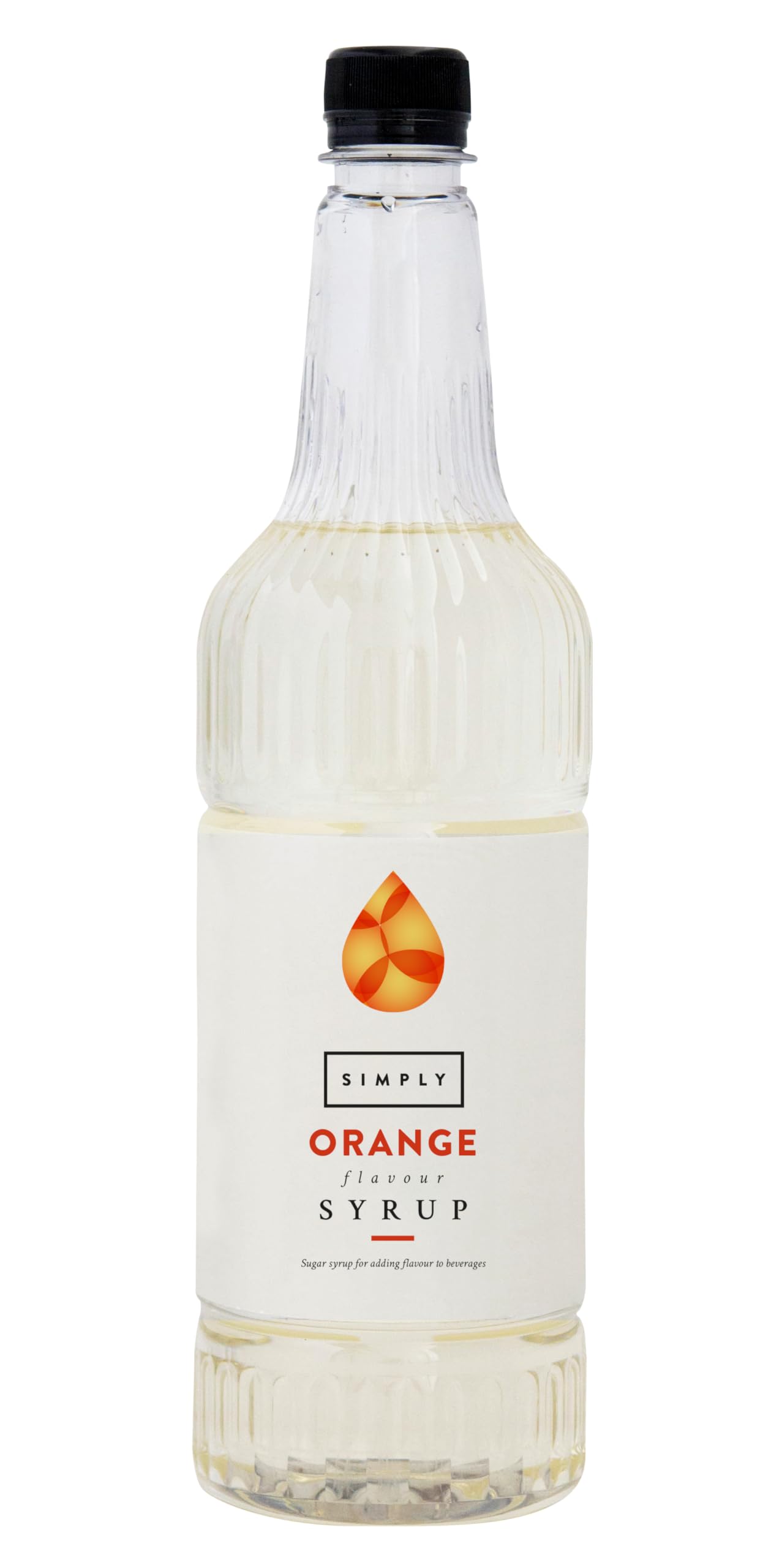 Simply Orange Syrup, Vegan & Nut Free Flavoured Syrup for Coffee, Cocktails & Baking (1 Litre)