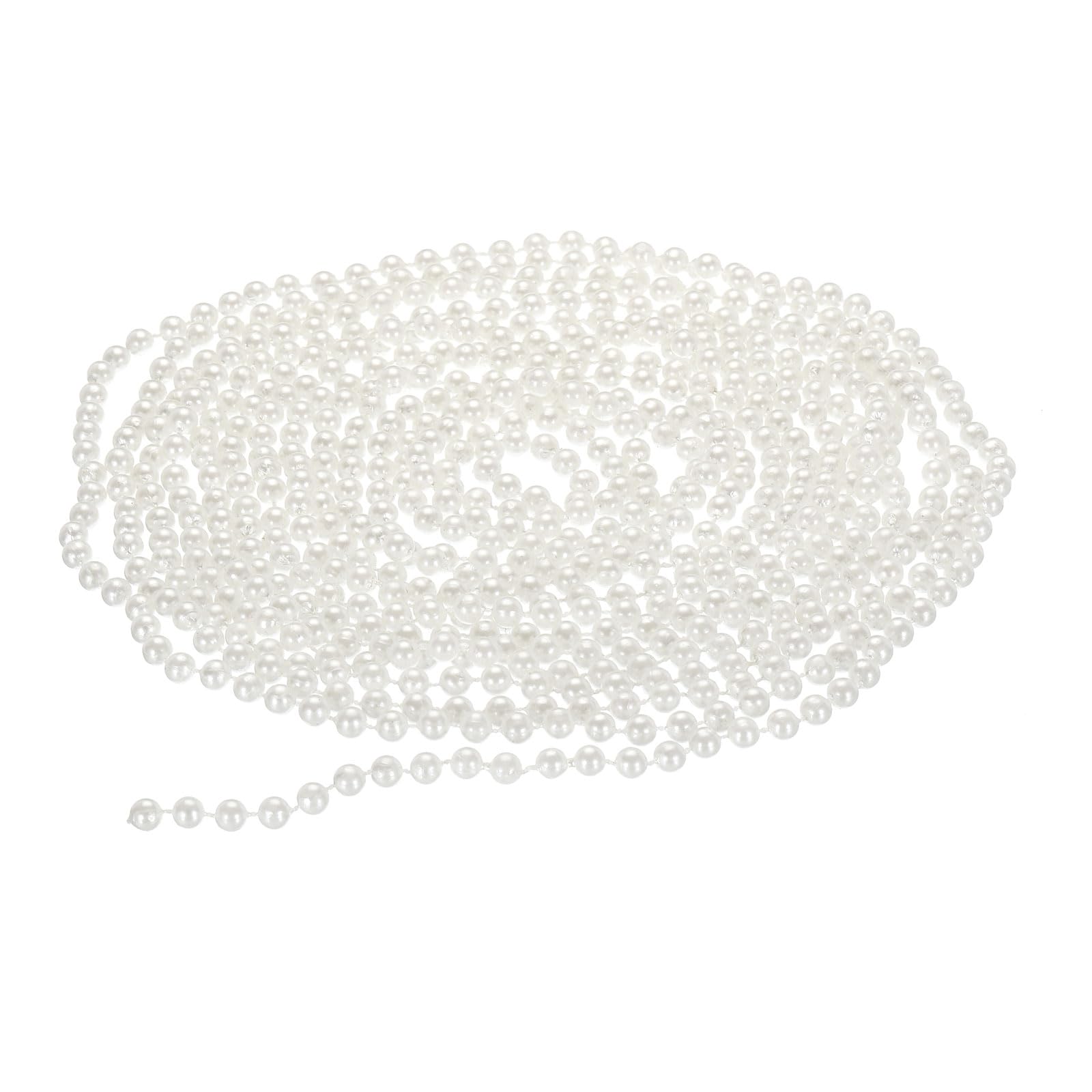YOKIVE White Pearl Wired Garland