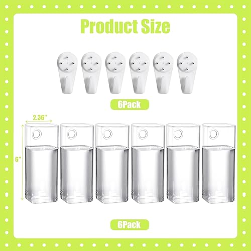 Miniatura 10 de Fasmov Paquete de 4 macetas de cristal colgantes en la pared, terrario para plantas, plantas de aire, suculentas, flores, florero, contenedores de