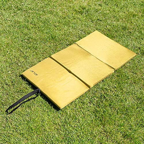 Atlas Tapis de Reception Carpe Pliable – pour la Pêche de la Carpe | Accessoires de Pêche de la Carpe | Équipement de Pêche | Tapis de Décrochage Triple | Tapis Pliant Vert