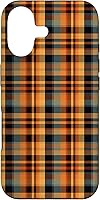 Vista 32 de Plaid Orange Brown Fall Harvest Muted Colors Print Pattern Case for iPhone 16