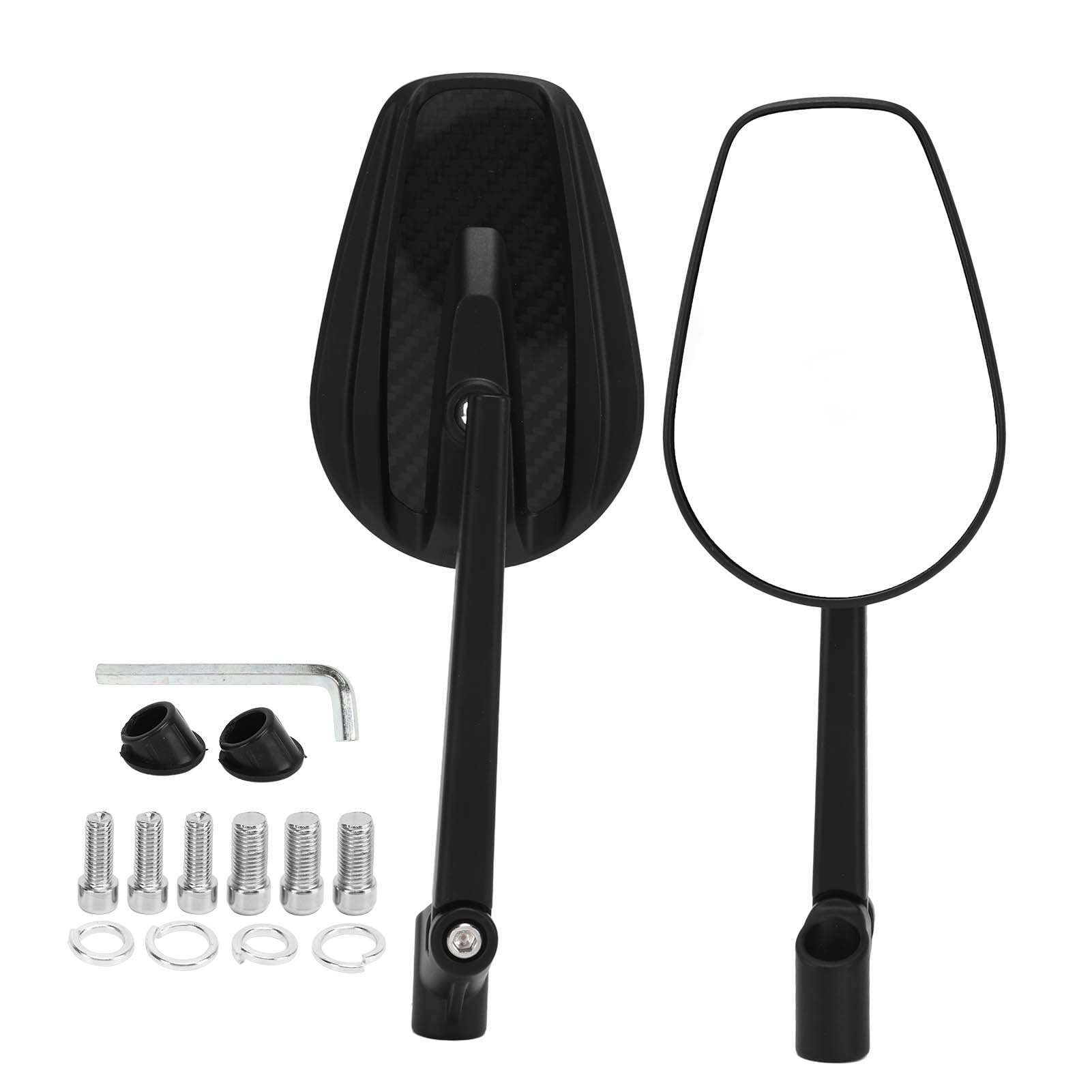 Specchietto Retrovisore Moto Durevole Grandangolare per Cruiser e Chopper Boulevard M109R, Visione Chiara per Bici da Strada, Materiale in Lega di Alluminio CNC