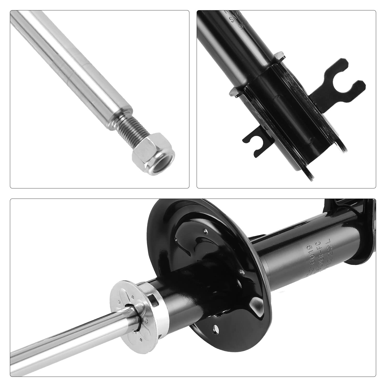 Frankberg amortiguadores delanteros 489 mm con presión gas (95032447) | Compatible con: Spark M300