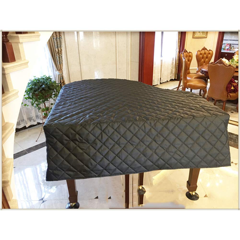 Klavierabdeckung, Flügelabdeckung, Gesteppt, Schwarzes Dreieck, Klavierabdeckung, Feuchtigkeitsbeständig, Wasserdicht, Staubschutz, Stoff, Klavierabdeckung/160Cm