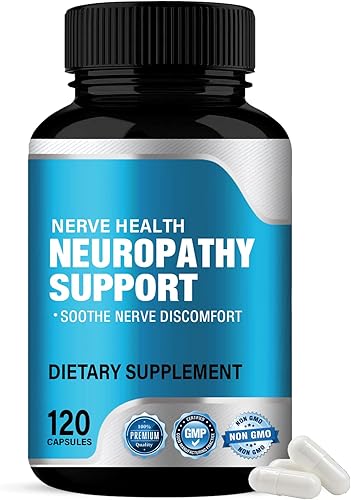 SHWD Salvador de nervios para neuropatía, 120 cápsulas de suplementos de neuropatía con 600 mg de ácido alfa lipoico, fortalece la salud nerviosa,
