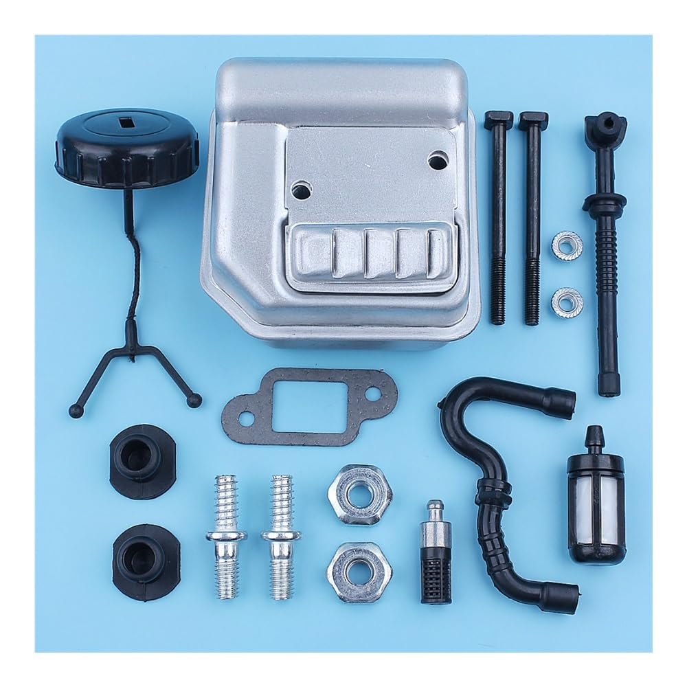 Kit pour MS180 018 MS170 017 avec écrou de goujon et filtre à carburant pour tronçonneuse