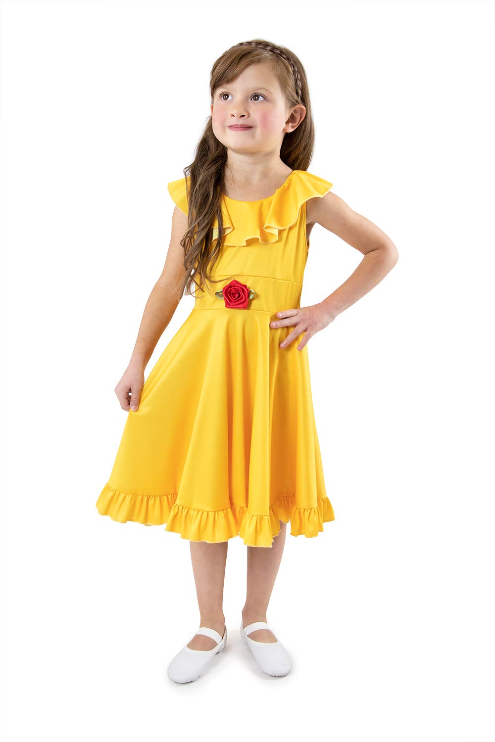 Little Adventures Yellow Beauty Princess Twirl Dress