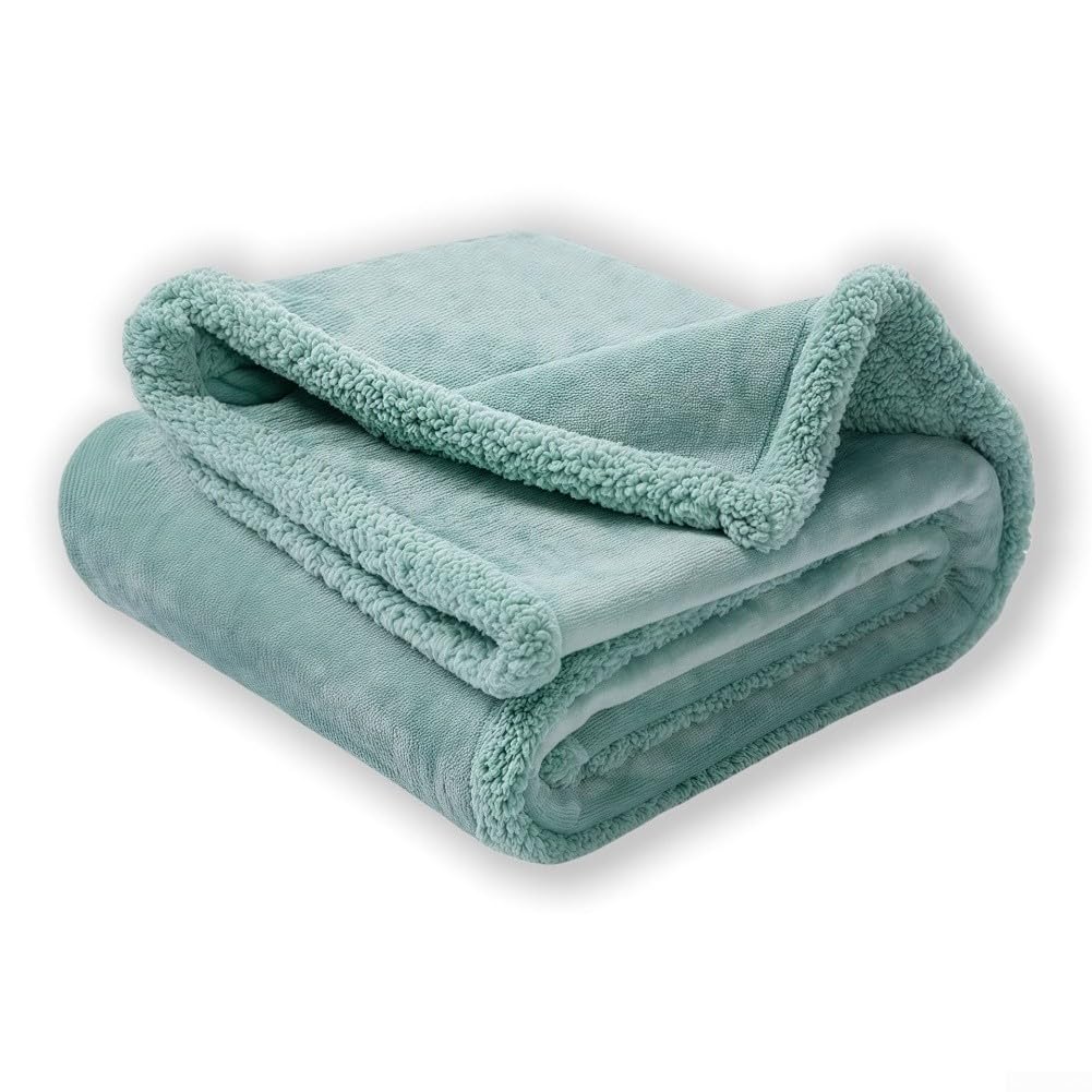 Couverture réversible imperméable pour chien en polaire Sherpa pour animal domestique, housse de protection lavable et antidérapante, 145 x 165 cm
