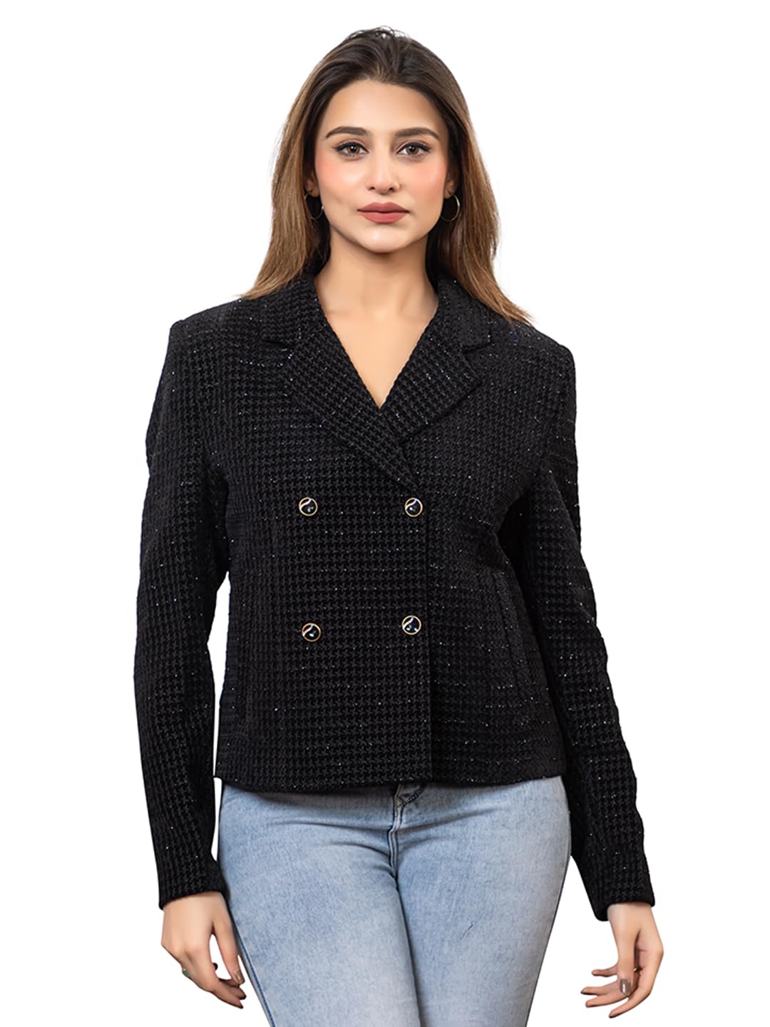 Winter Wear Casual Formal Regular Fit Stylish Blazer for Women (4239)-image-35