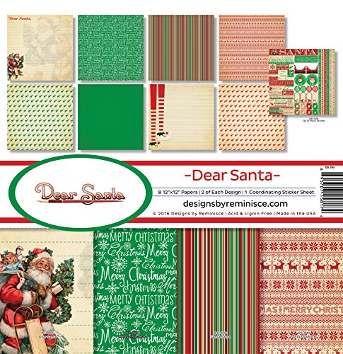 Reminisce Dear Santa Collection Kit, 12x12 inches