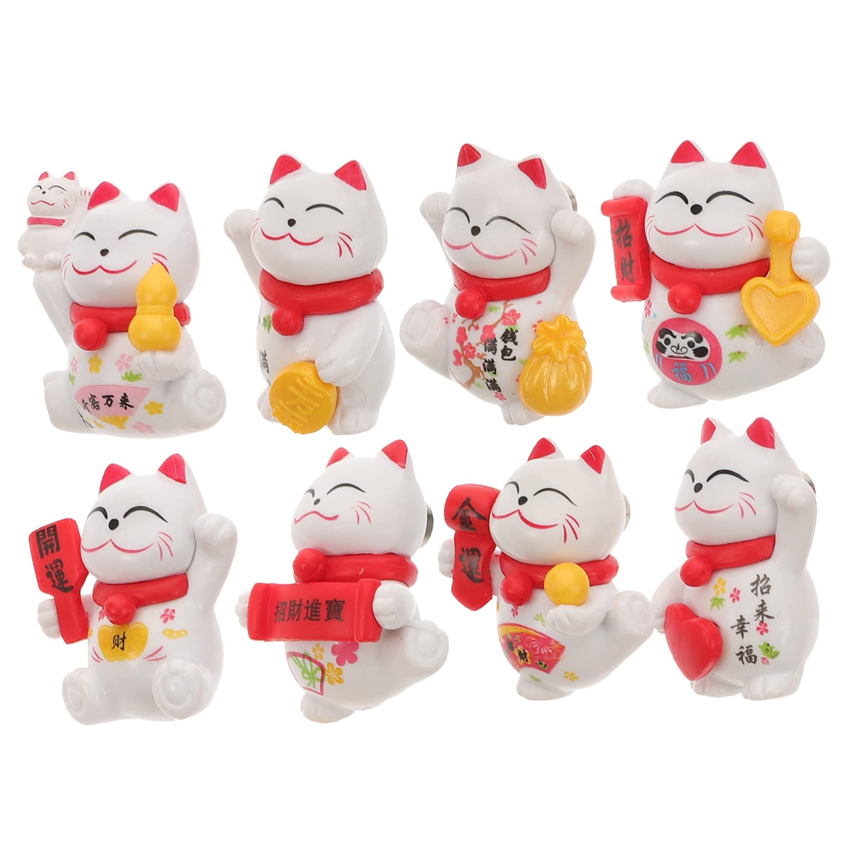 Cabilock 32 Pièces Aimant De Réfrigérateur Lucky Cat Réfrigérateur Aimants Aimant Lave-Vaisselle Aimants pour Le Frigo Aimants pour Armoire Stickers Bébé Stickers Résine