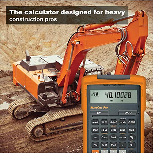 Calculated Industries 4325 Heavycalc Pro Feet-Inch, Tenths, Yards And Metric Construction Math Calculator Tool For Engineers, Estimators, Excavators, Highway Contractors And Heavy Equipment Operators #TOP2