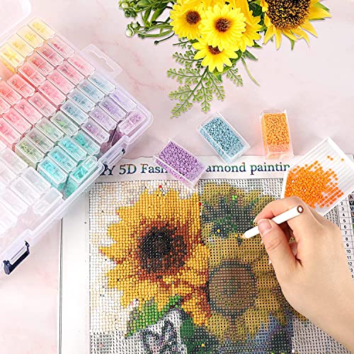 XiYee 64 Contenitori per Pittura a Diamante