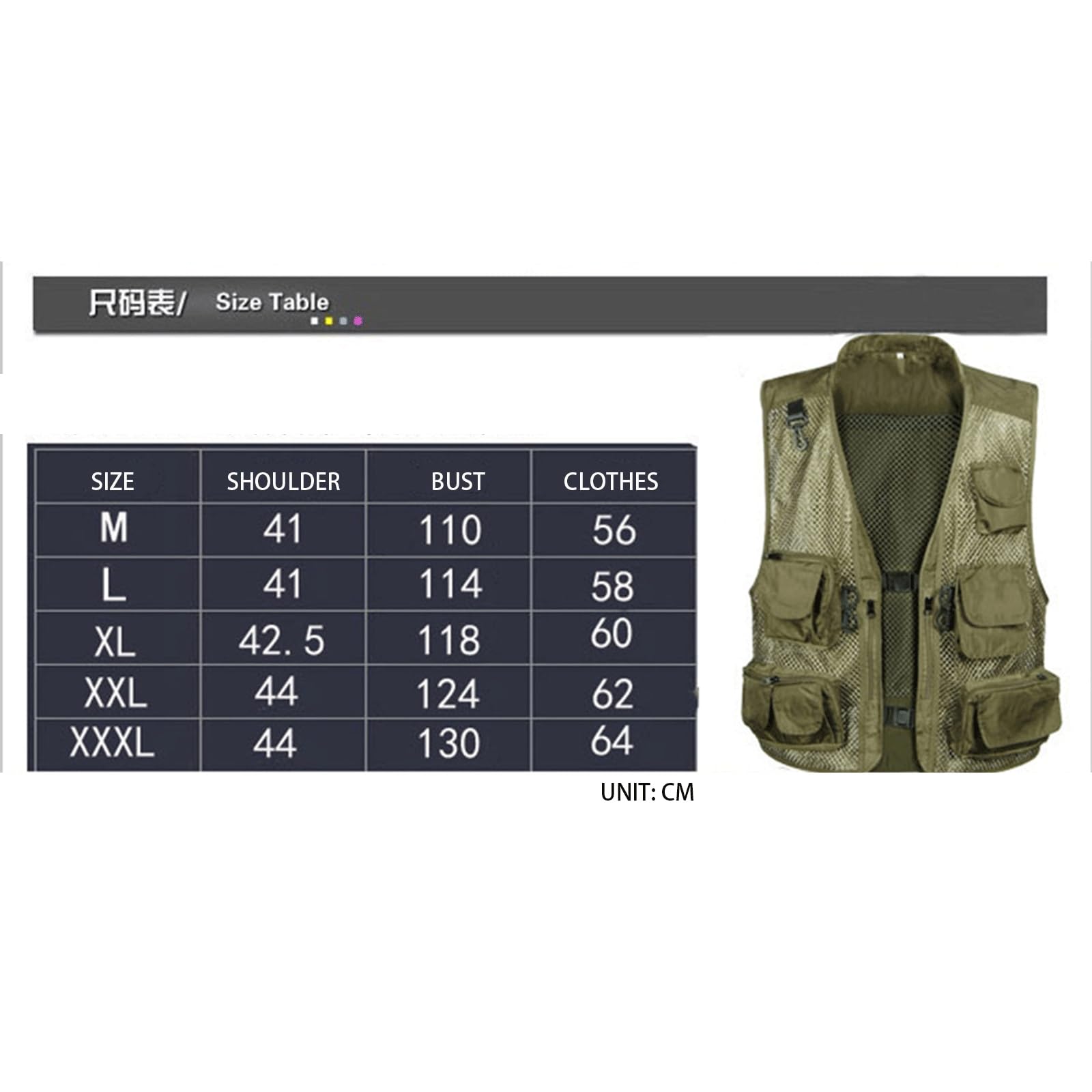 Wygwlg Gilet Funzionale Multitasche Mimetico Da Uomo, Gilet Da Lavoro Estivo Per La Caccia Alla Pesca Fotografica All'aperto, Giacca Utility Senza Maniche, 11 Tasche