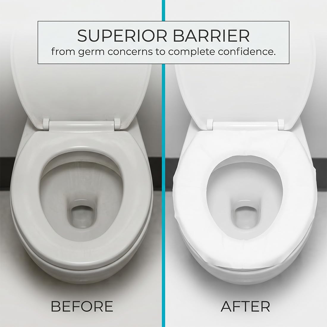 Copriwater Usa E Getta 40 Pezzi Coprisedili Wc Bianchi Biodegradabili Protezione Igienica Per Viaggi E Bagni Pubblici