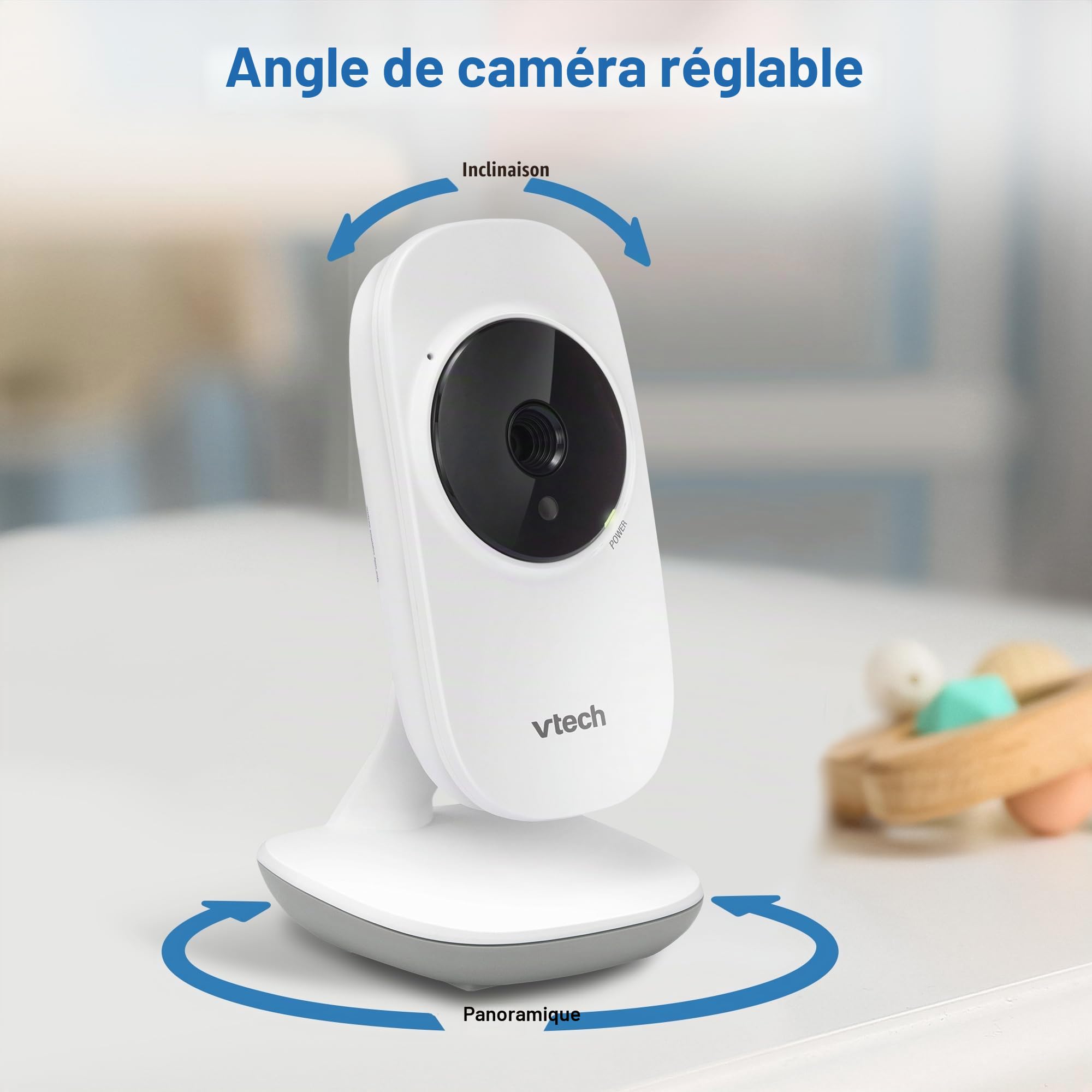 Babyphone vidéo avec 19 Heures d'autonomie, portée de 305 m, Voiture