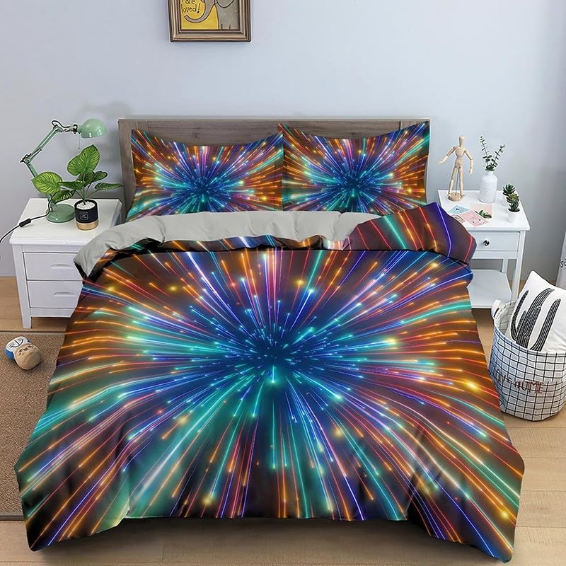 Housse de couette 240 x 260 infroissable en microfibre contre les draps rêches
