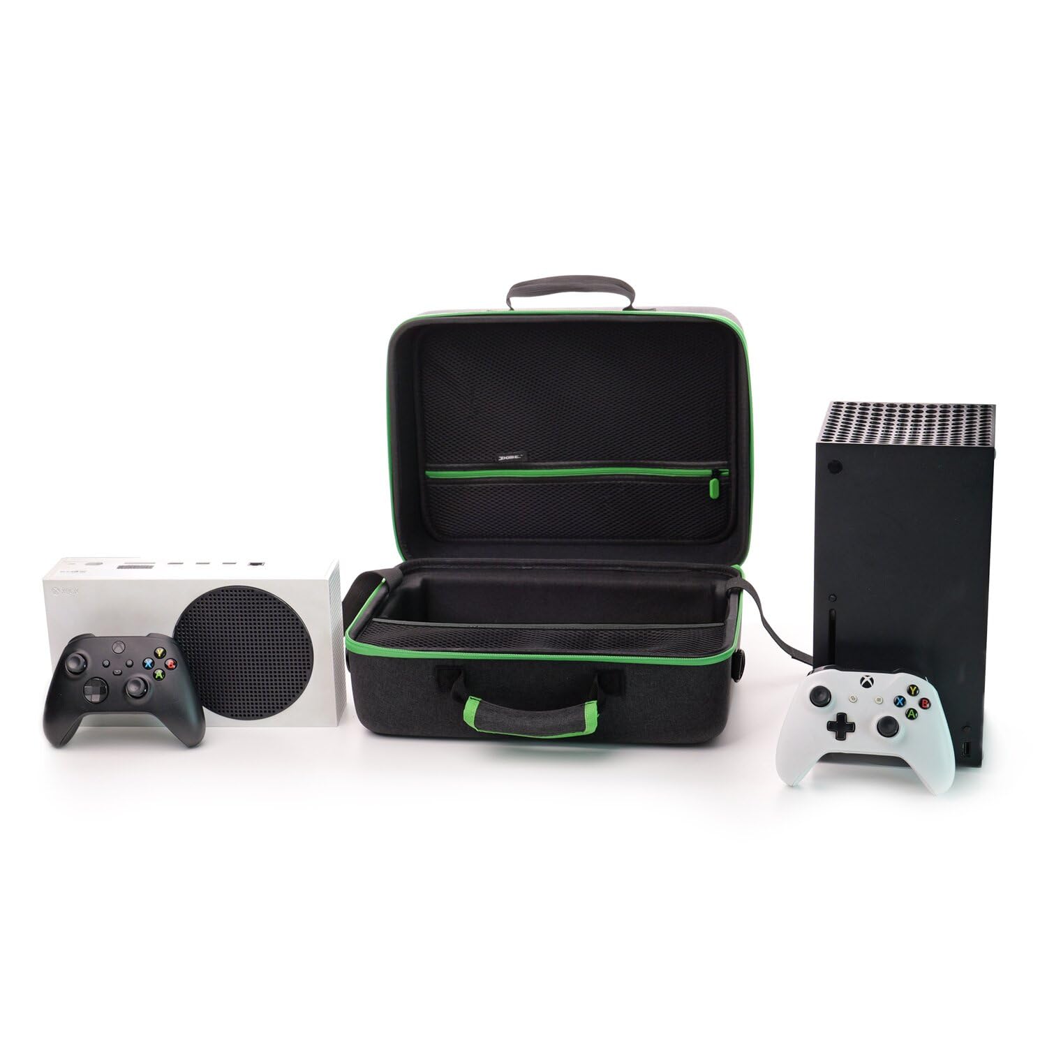 XUMIUZIY Estuche de Transporte para X Box Series X, para Consolas de Juegos X Box Series S y Otros Accesorios, Estuche de Viaje Que Se Adapta a Consolas, Controladores, Cables y Otros