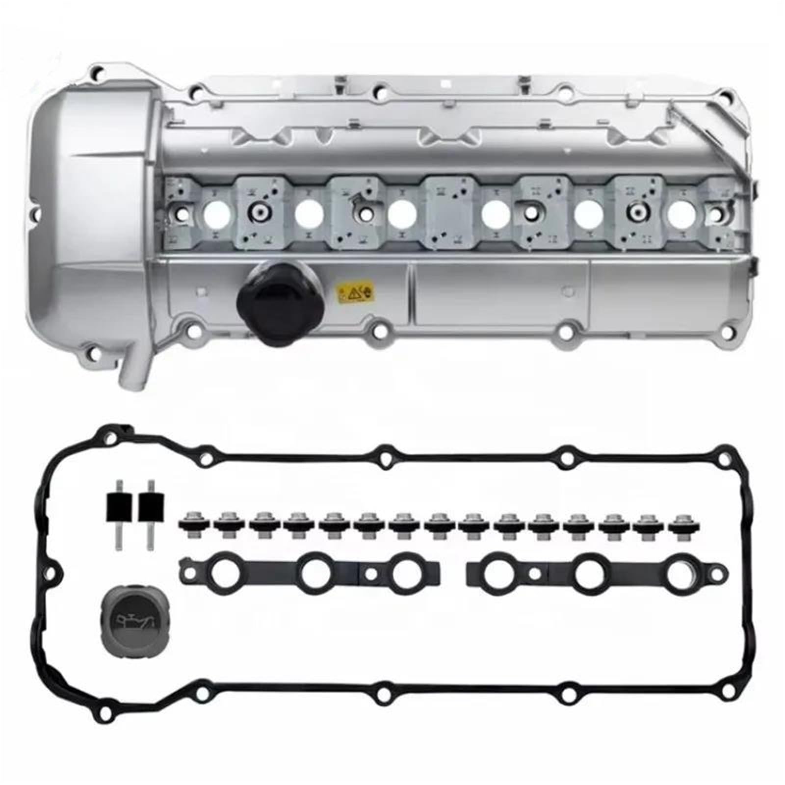 Tapaderas de válvulas 11121432928 Kit De Tapa Válvula Motor Aluminio Para Para M54 E36 E34 Z8 323i 330Ci X5 3.0i Tapa de La Válvula
