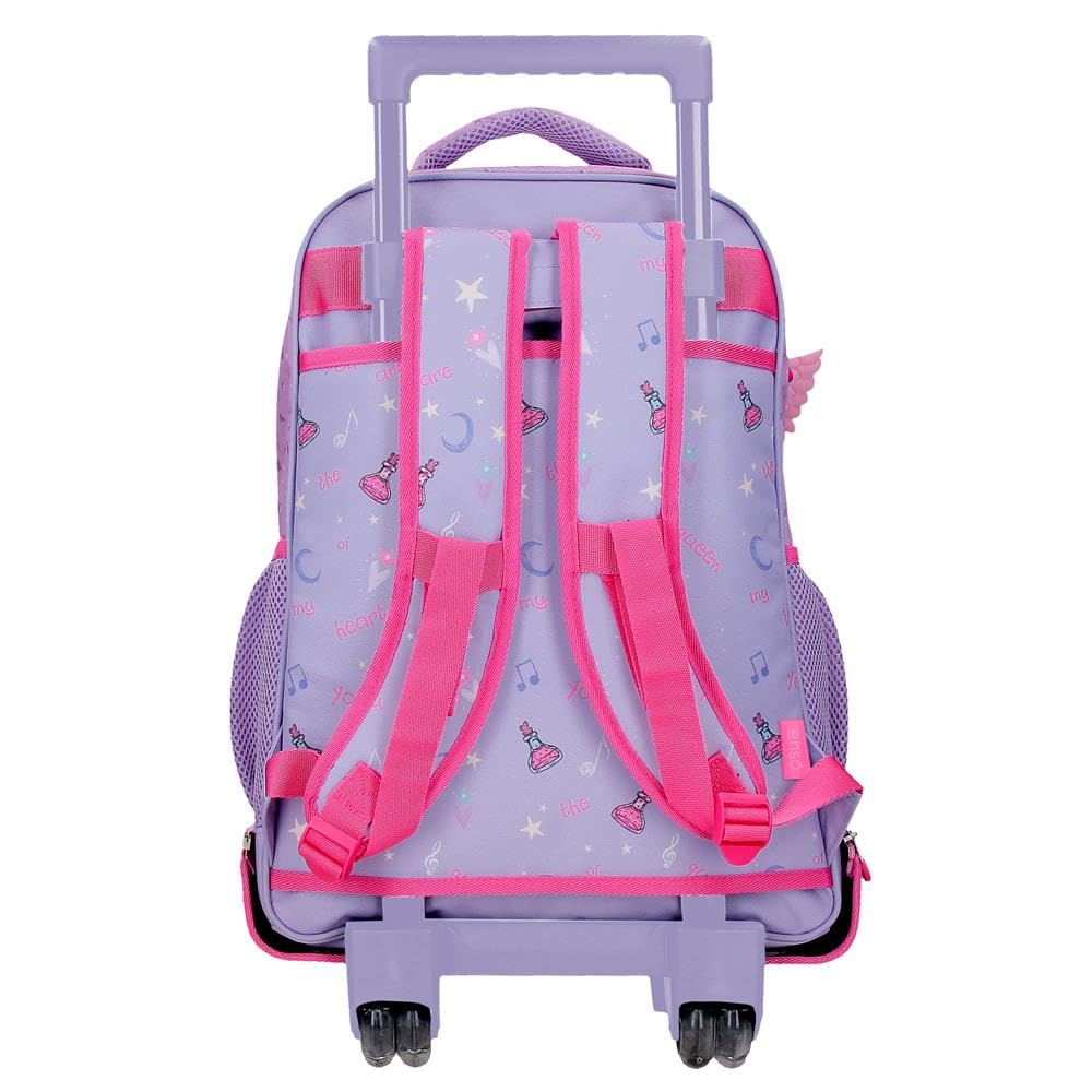 Enso Queen Of Hearts Mochila 2 ruedas Morado 33x44x21 cm Poliéster 30,49L