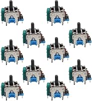 Vista 7 de 10 piezas de repuesto para controlador de joystick analógico, compatible con PS4, PlayStation 4, azul