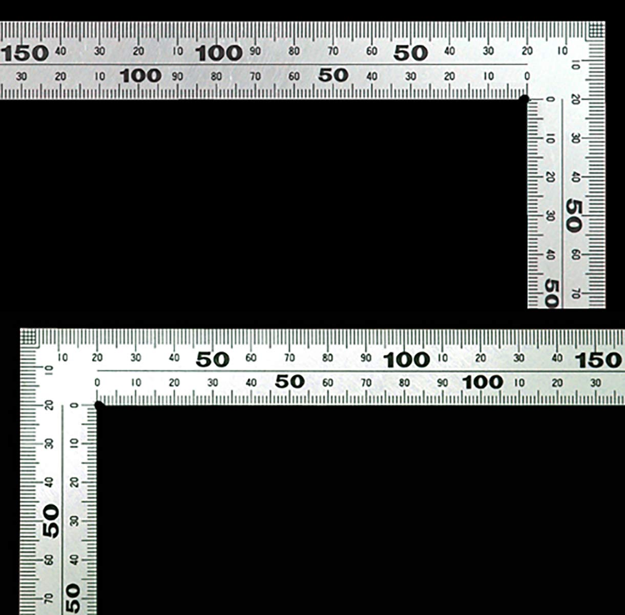 Shinwa Sokutei Steel Square (Thick/Wide width) For construction/ironworks (with scale) 30cm (11215) (Japan Import)