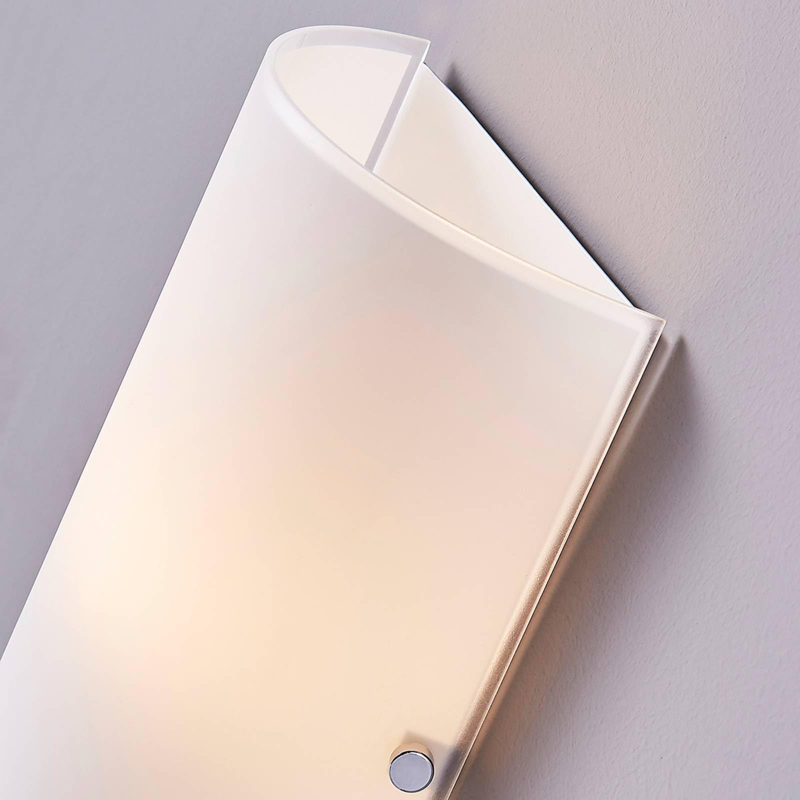 Lindby Applique Da Parete Moderna In Vetro Bianco – Dimmerabile, Per Corridoio, IP20, E27