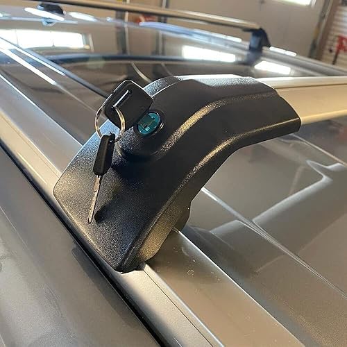 Miniatura 2 de Barra transversal con cerradura plateada y negra para Volvo XC40 2018-2023