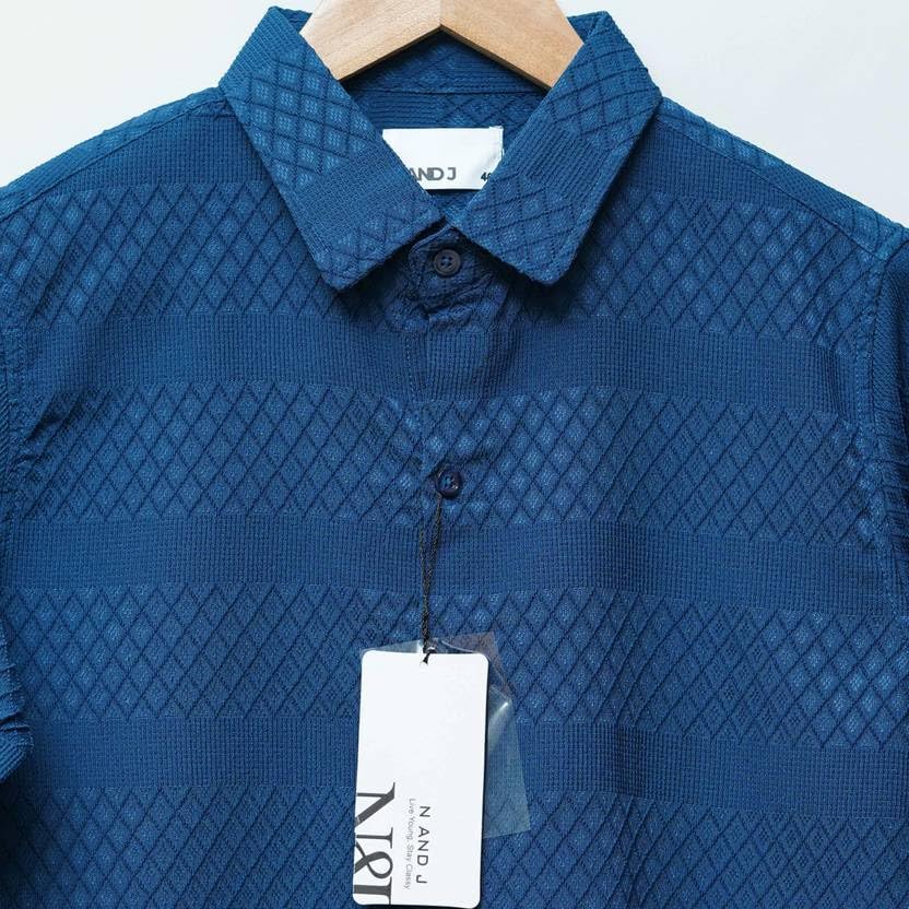 Image of Men's Casual Button Down Shirts Long Sleeve Linen Shirt Fashion Textured Beach Summer Shirts| Men Stylish Shirt | Men Fancy
