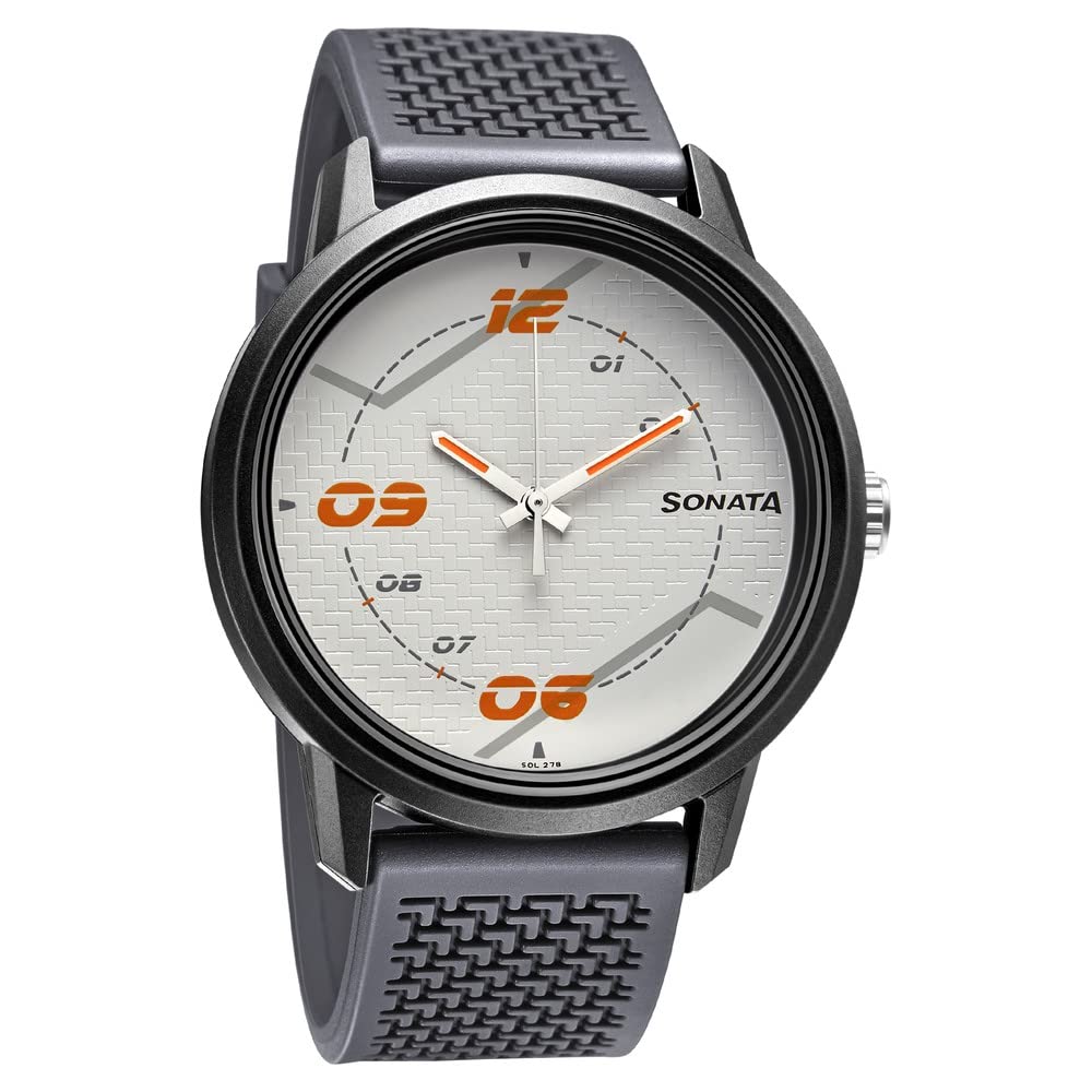 Sonata Quartz Analog PU Strap Watch for Men-NS77085PP09W (B0BS3N6DS7) Amazon Price History, Amazon Price Tracker