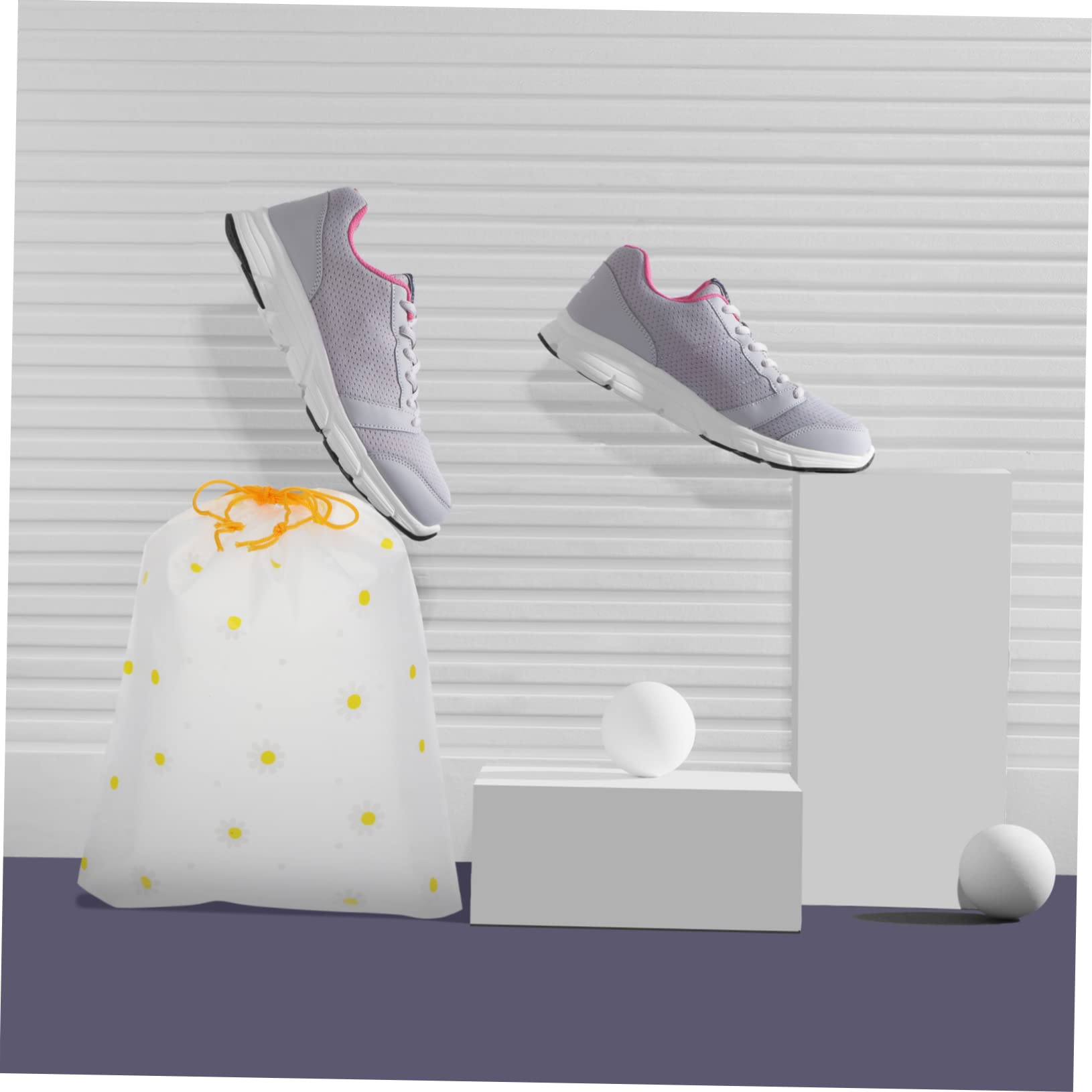 Alipis 2 Juegos Bolsas para Guardar Zapatos Bolsas para Zapatillas para Viajar Pequeñas con Cordón De Malla De Red con Cordón Divisores De 25 Piezas * 2