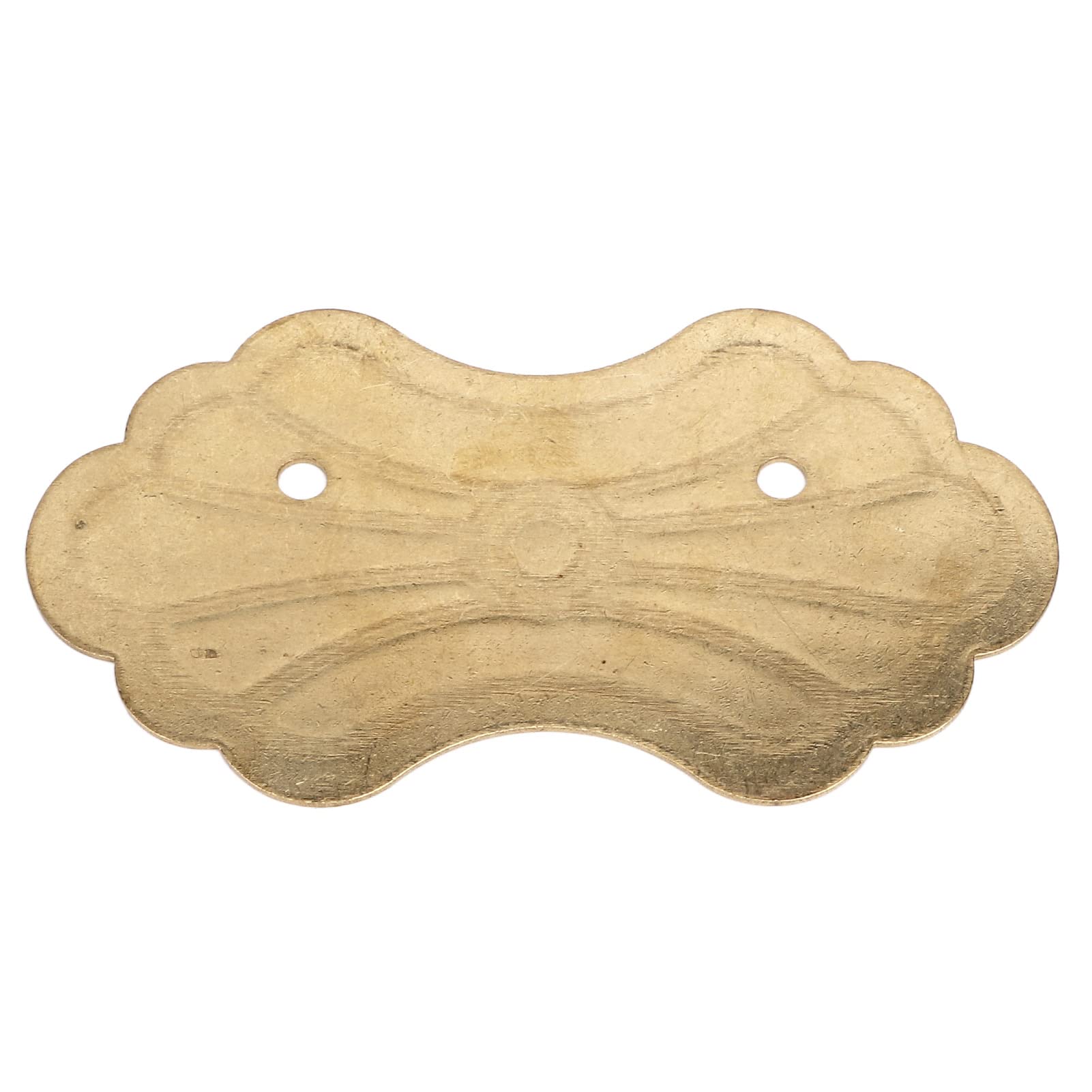 Cabinet Handles Vintage Drawer Pulls Antique Drawer Handle Retro Chinese Style Brass with 2 Screws 12.8x7cm (Brass Color)