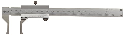 Mitutoyo 536-142 Pinza Vernier, acero inoxidable, mordaza estilo plumín, pulgadasmétrico, rango de 0.4-8", precisión +-.0047", resolución de 0.0005"
