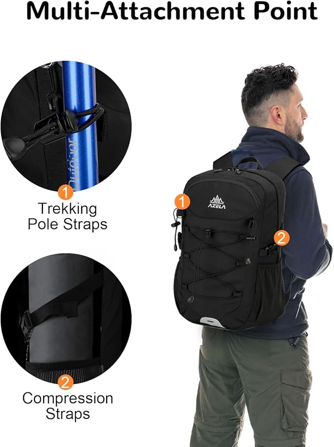 Mochila Impermeable 20L para Senderismo con Correa de Pecho miniatura 5