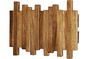 Flip Down Wall Mount Coat Rack Made of Natural Wood 3-Hook Entryway...