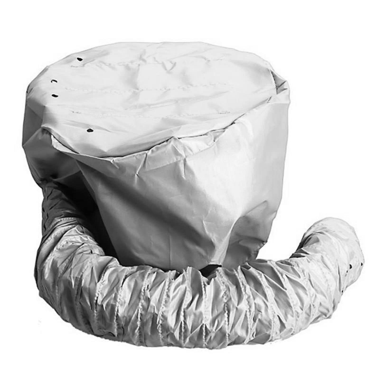 Soft Head Hair Dryer Flexible Hose Nylon Cord Size Adjustment Telescopic Head Heat Treatment Hair Dryer Cover Silver