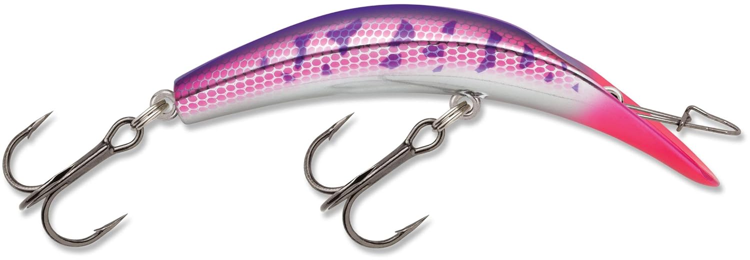 LuhrJensen K13X Kwikfish XTreme Rattle Spoon, Blazing' Purple/Pink UV