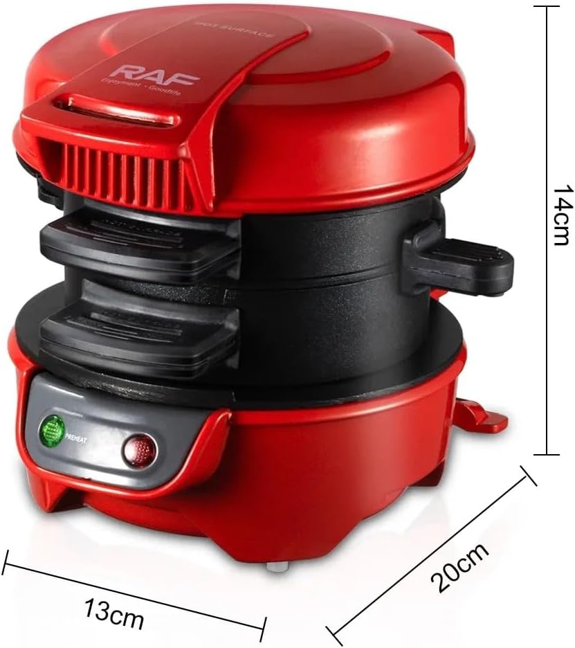 RAF R.666 Burger Maker with dimensions labeled