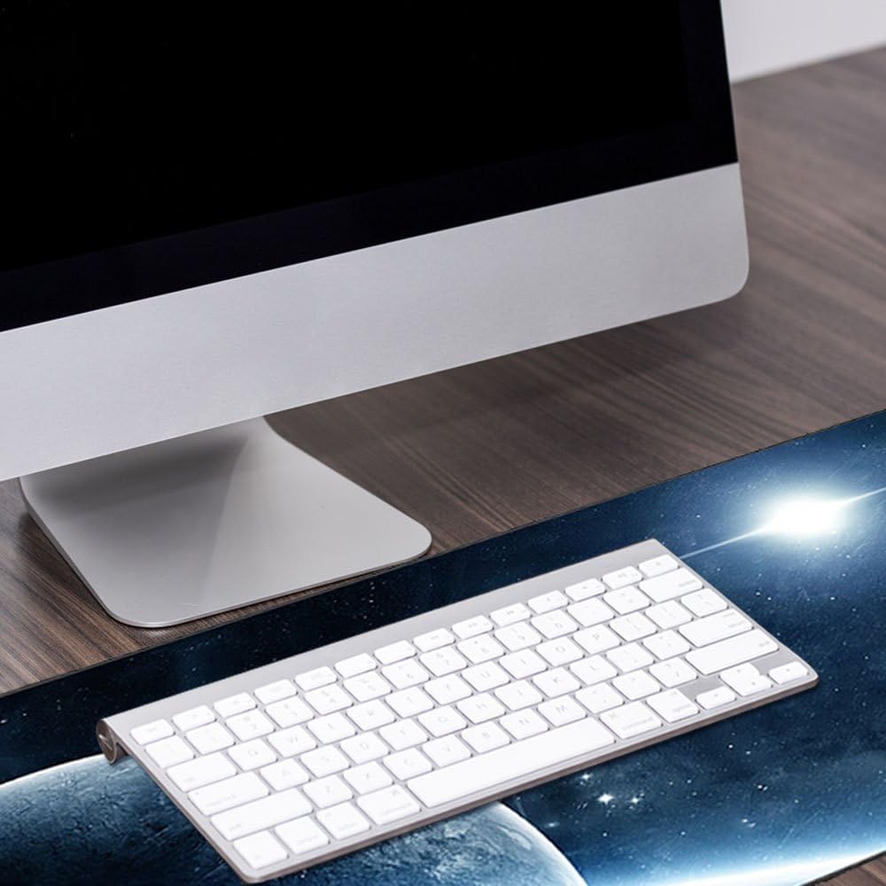 Cmhoo Gaming Mouse Pad Extended & Large Desk Pad with Special-Textured Surface (90x40 Space Ship)