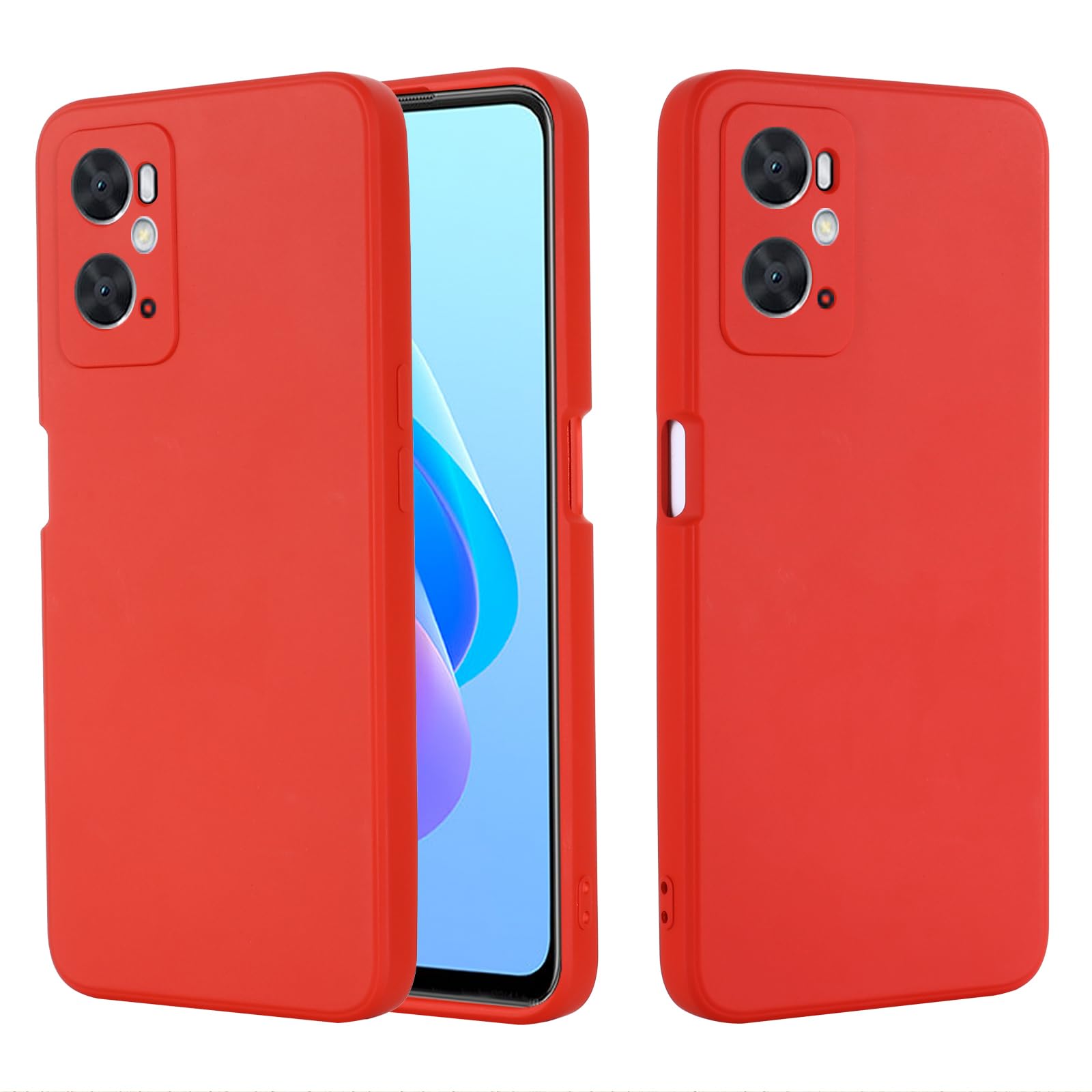 Custodia OPPO A36 / A76 / A96 – Silicone TPU Con Fibra Interna E Airbag Angolari – Antiscivolo – Nero