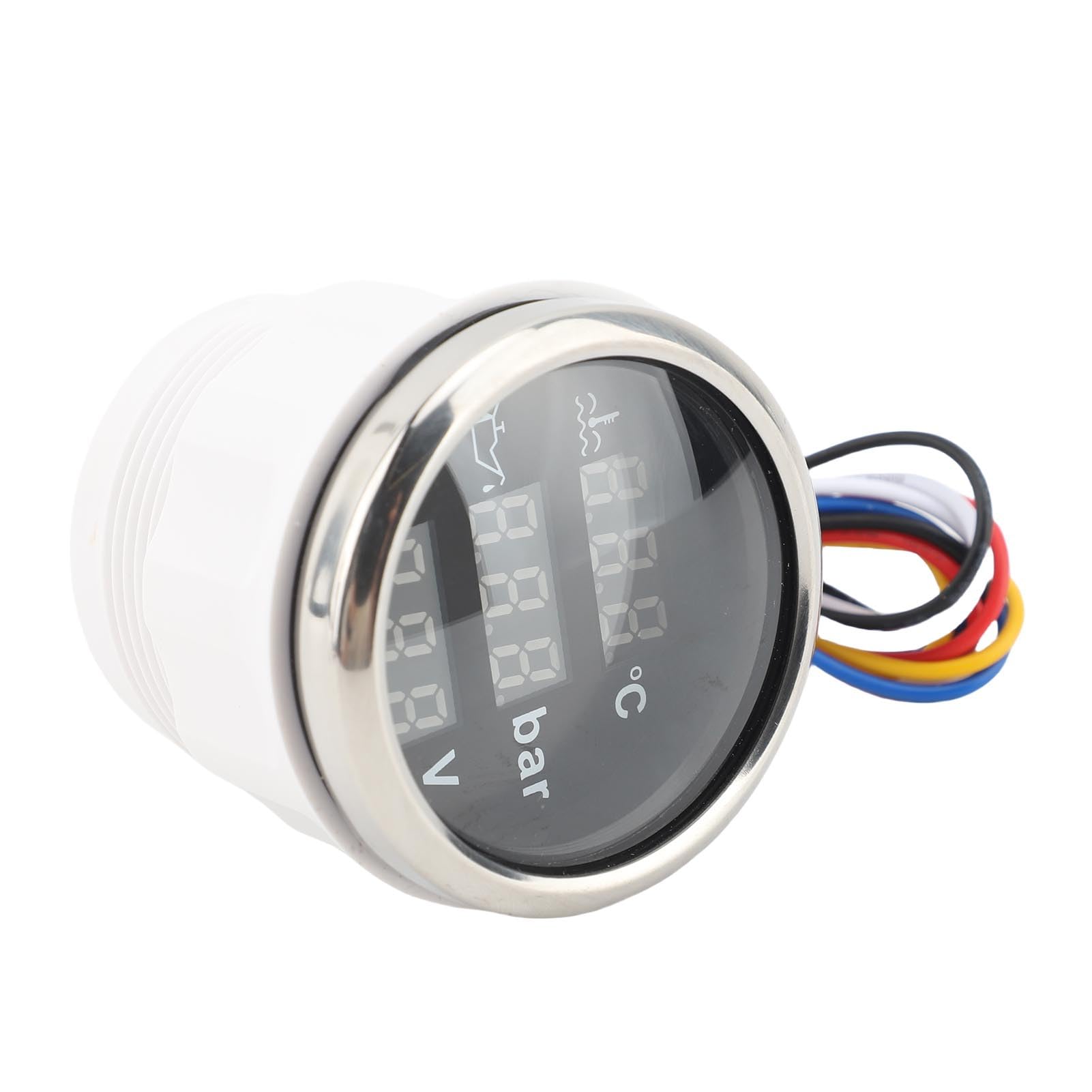 Mingzhe Compact 3 in 1 Engine Instrument Sensor Meter with Coolant (Black